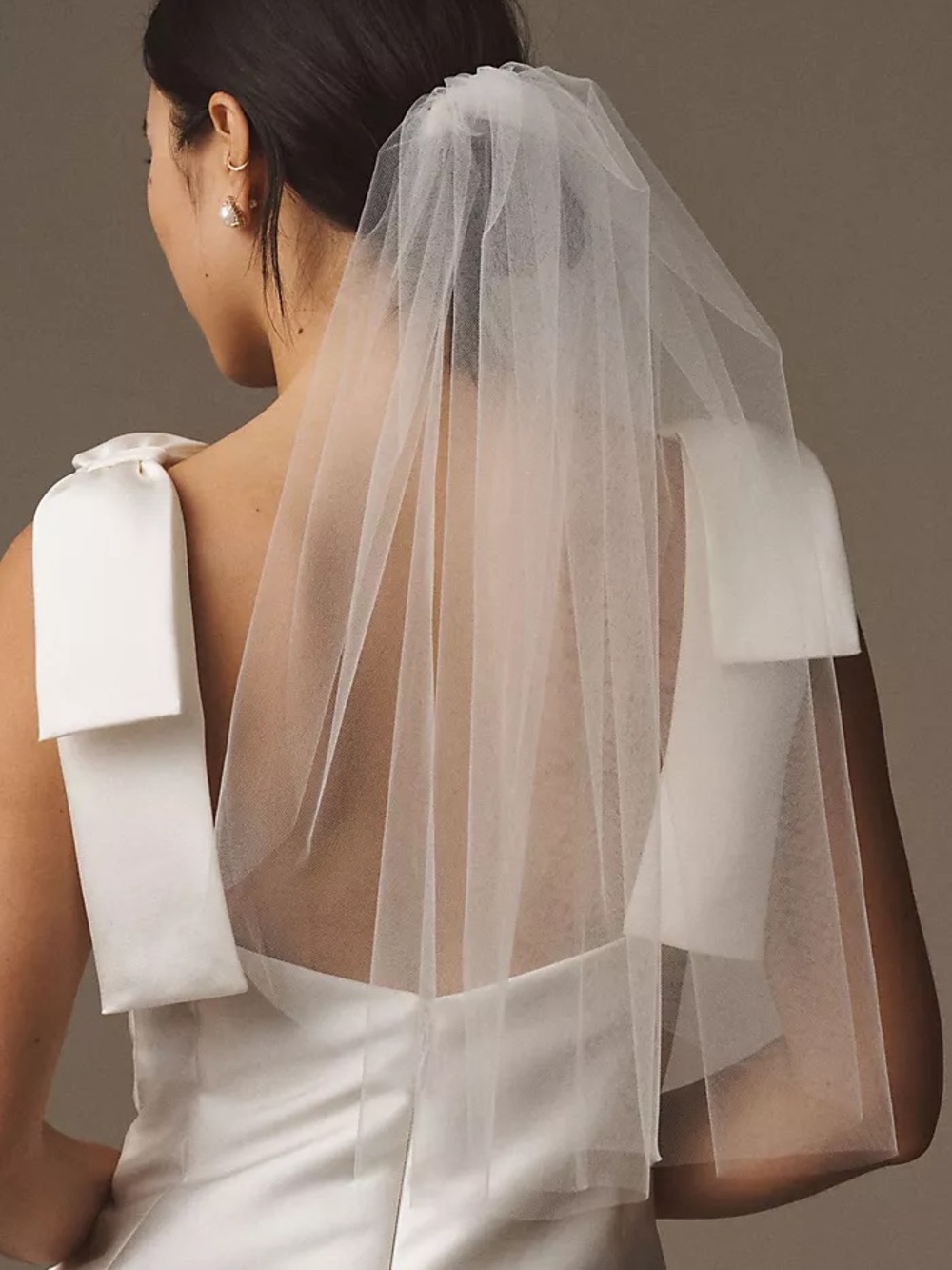 Anthropologie / Enaura Tulle Shoulder Bridal Veil